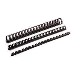 395-PACK 100 CANUTILLOS PLASTICO 14 MM. NEGRO FELLOWES 5346907