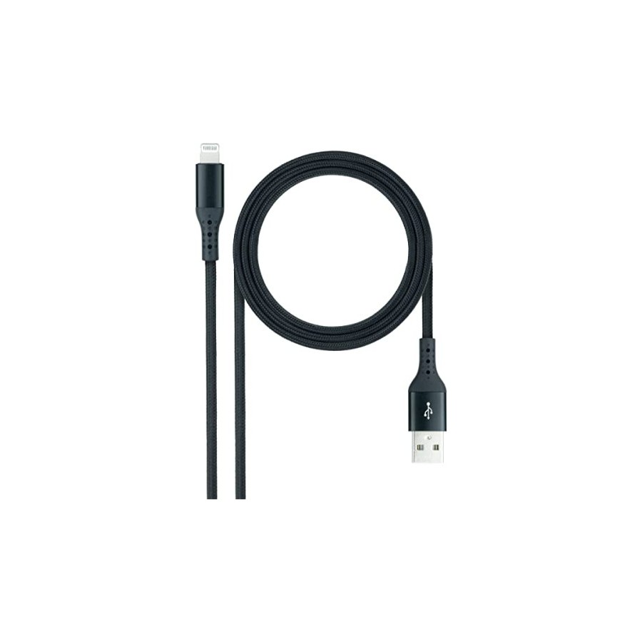39509-NANOCABLE CABLE LIGHTNING A USB 2.0, LIGHTNING/M -USB A/M, N
