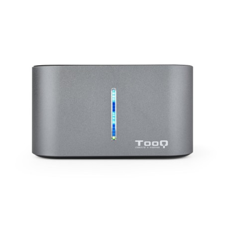 39522-TooQ TQDS-805G base de conexion para disco duro USB 3.2 Gen 1 (3.1 Gen 1) Type-B Aluminio