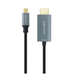 39532-Nanocable Cable Conversor USB-C a HDMI 2.1 8K@60HZ 1.8m, Negro