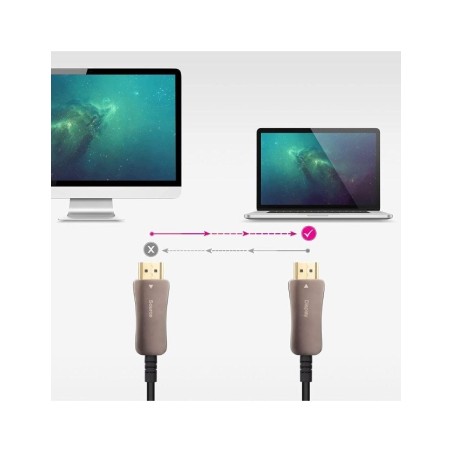 39560-NANOCABLE CABLE HDMI V2.1 AOC 8K@60HZ 4K@120HZ 48Gbps 80 M