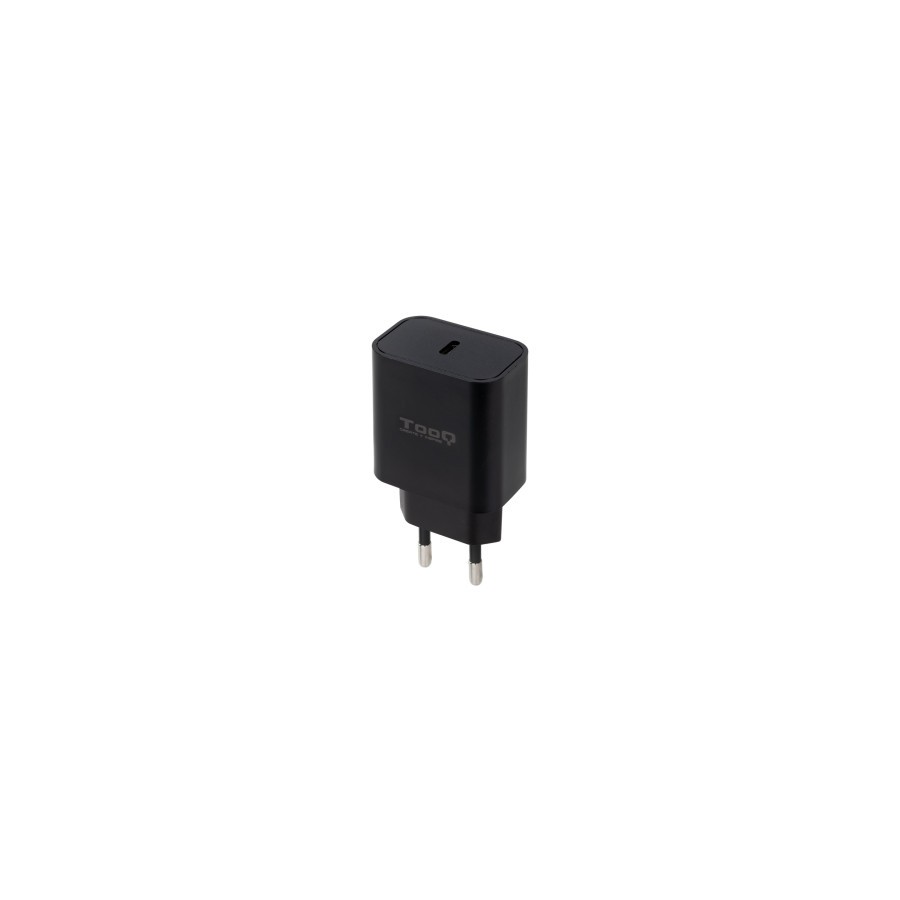 39571-TooQ Cargador de Pared USB-C PD20W, Negro