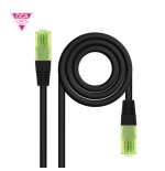 39618-Nanocable Cable de Red Latiguillo RJ45 CAT.6 UTP AWG26 CCA, Negro, 10 m