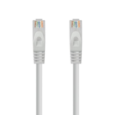 39680-Nanocable Cable Red Latiguillo RJ45 LSZH CAT.6A UTP AWG24, Gris, 25 cm