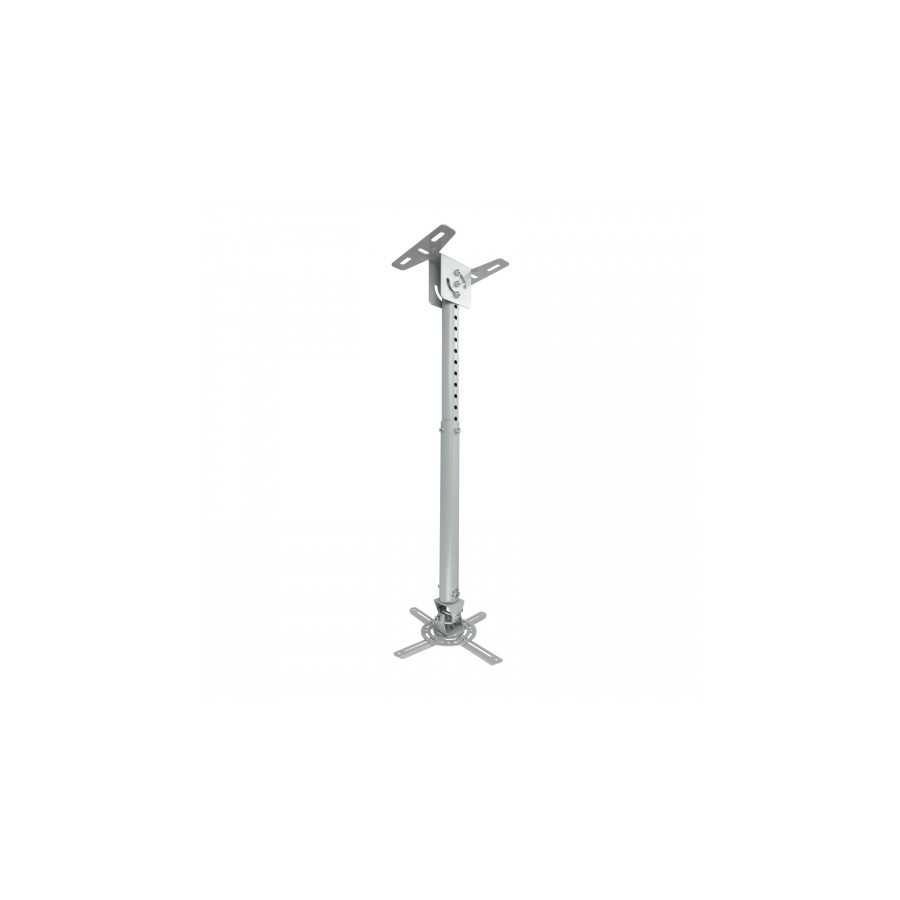 39689-TooQ SOPORTE UNIVERSAL DE TECHO GIRATORIO 360o E INCLINABLE PARA PROYECTOR PLATA