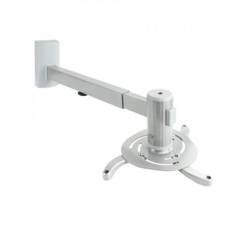 39693-TooQ SOPORTE UNIVERSAL DE PARED GIRATORIO 360o E INCLINABLE PARA PROYECTOR PLATA