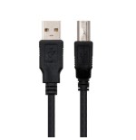 39704-Nanocable CABLE USB 2.0 IMPRESORA, TIPO A/M-B/M, NEGRO, 3.0 M