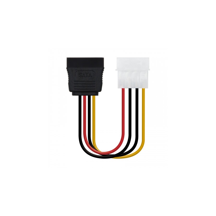 39720-Nanocable CABLE SATA ALIMENTACION 5.25"(MOLEX 4PIN)/M-SATA/H 16CM OEM