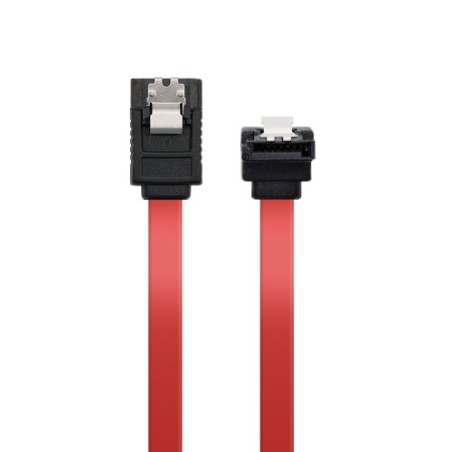 39737-Nanocable CABLE SATA DATOS ACODADO CON ANCLAJES 0.5 M