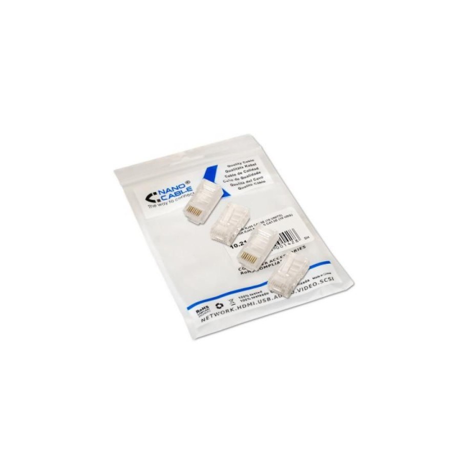 39742-NANOCABLE CONECTOR RJ45 8 HILOS CAT.5E (100 UDS) (10.21.0102-100)