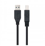 39765-Nanocable 10.01.0801-BK cable USB 1 m 3.2 Gen 1 (3.1 Gen 1) USB A USB B Negro
