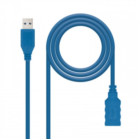 39770-Nanocable 10.01.0901-BL cable USB 1 m USB 3.2 Gen 1 (3.1 Gen 1) USB A Azul