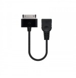 39781-Nanocable 10.10.4000 cable de telefono movil Negro USB A Samsung 30-pin 0,15 m