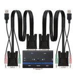 39782-NANOCABLE  KVM SWITCH VGA USB 1U-2PC+CABLE (10.12.0001)