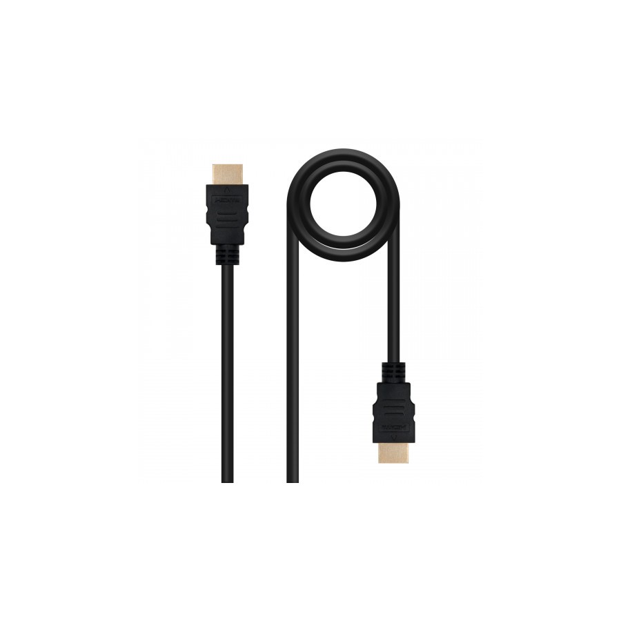 39814-Nanocable HDMI, 5m cable HDMI HDMI tipo A (Estandar) Negro