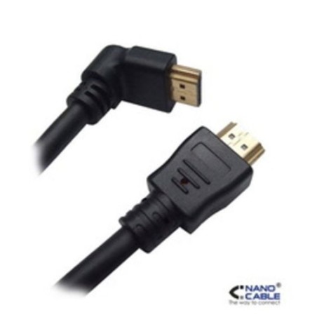 39821-Nanocable CABLE HDMI ACODADO V1.4 (ALTA VELOCIDAD / HEC), A/M-A/M, 1.8 M