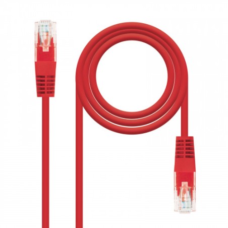 39856-Nanocable 10.20.0103-R cable de red Rojo 3 m Cat5e U/UTP (UTP)