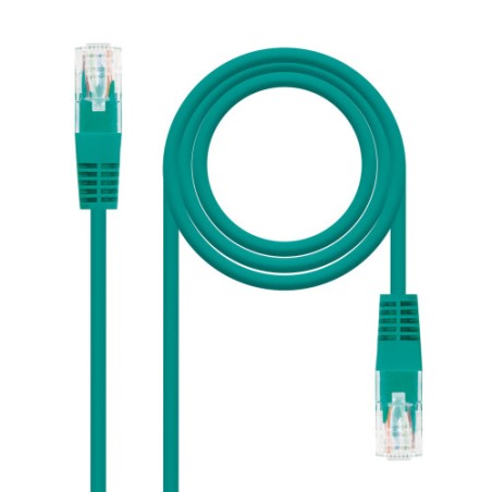 39871-NANOCABLE CABLE RED LATIGUILLO RJ45 CAT.5E UTP AWG24, VERDE, 3.0 M (10.20.0103-GR)