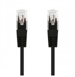 39889-Nanocable CABLE RED LATIGUILLO RJ45 CAT.5E UTP AWG24, NEGRO, 5.0 M
