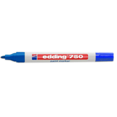 MARCADOR PERMANENTE 2 4MM 750 AZUL EDDING 750 3