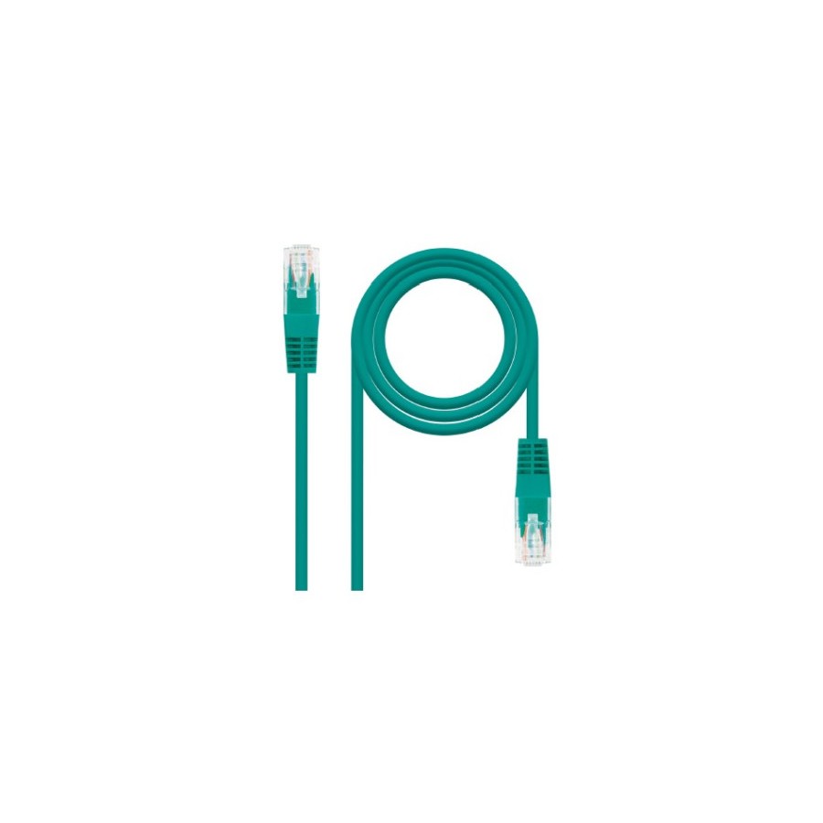 39914-NANOCABLE CABLE RED LATIGUILLO RJ45 CAT.6 UTP AWG24, VERDE, 2.0 M (10.20.0402-GR)