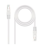 39919-Nanocable CABLE RED LATIGUILLO RJ45 CAT.6 UTP AWG24, BLANCO, 2.0 M