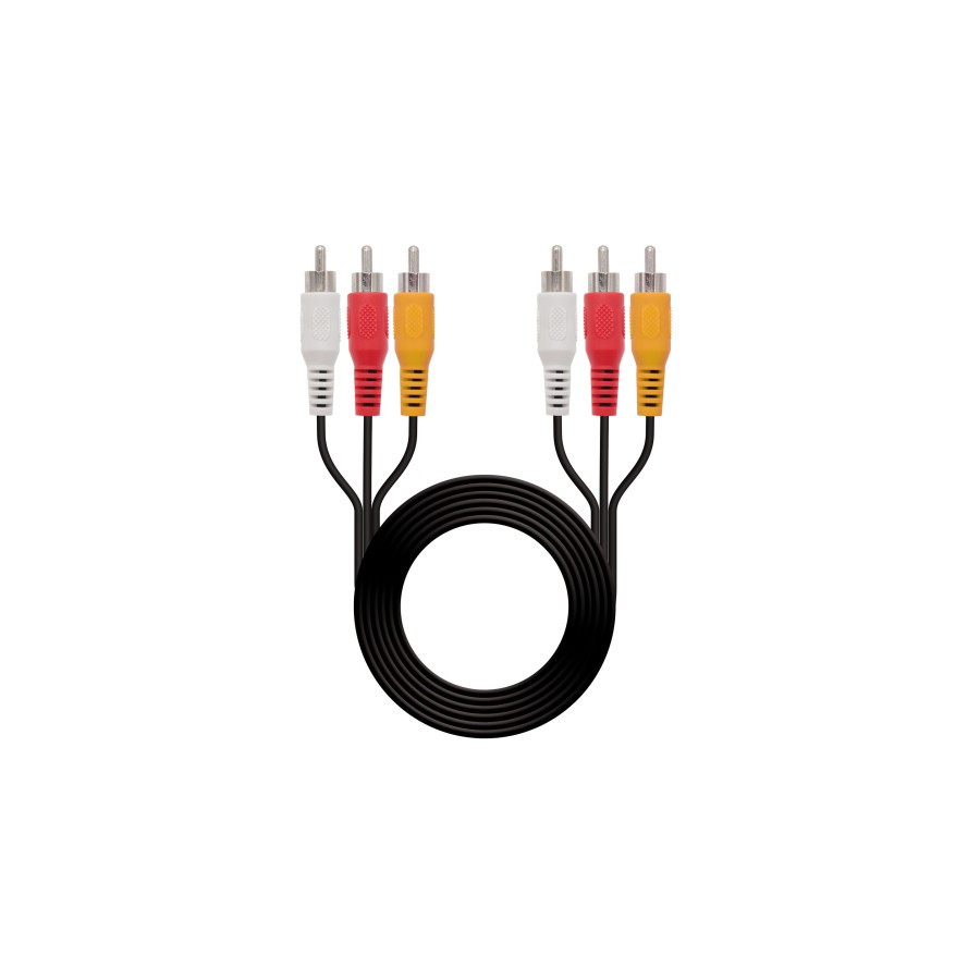 39980-NANOCABLE CABLE AUDIO VIDEO, 3XRCA/M-3XRCA/M, 1.8 M (10.24.0802)