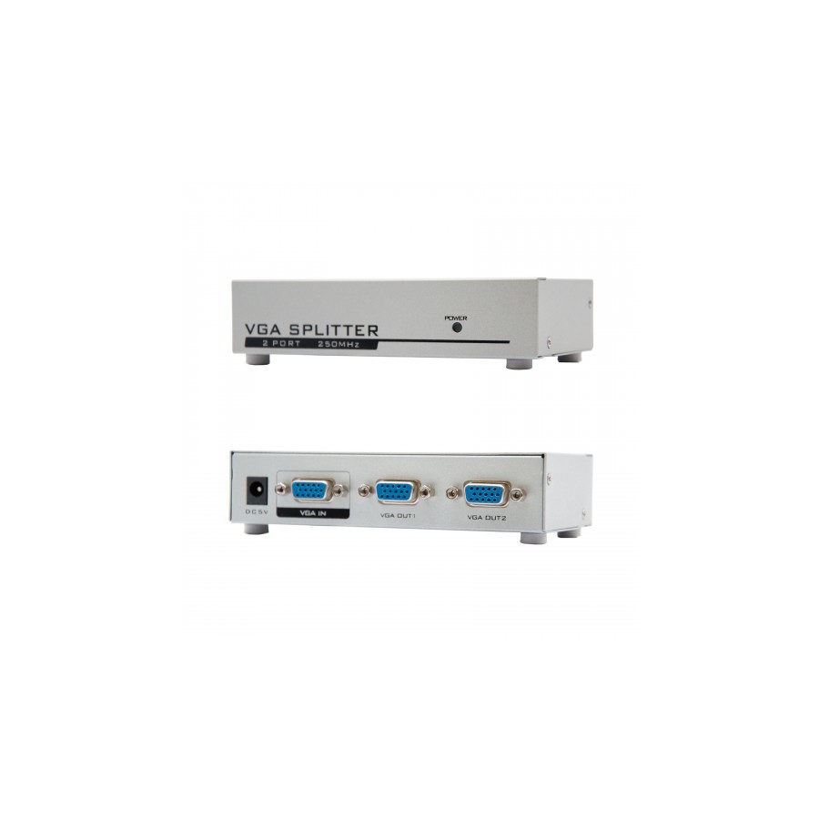 39984-Nanocable VGA DUPLICADOR PARA 2 MONITORES CON ALIM.