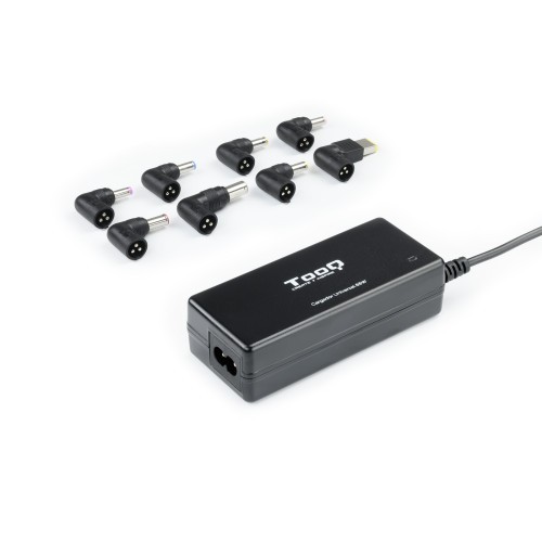 40012-TooQ TQLC-65BS02AT adaptador e inversor de corriente Interior 65 W Negro
