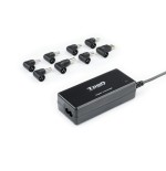 40012-TooQ TQLC-65BS02AT adaptador e inversor de corriente Interior 65 W Negro