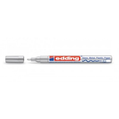 MARCADOR PERMANENTE 1 2MM 751 PLATA EDDING 751 54