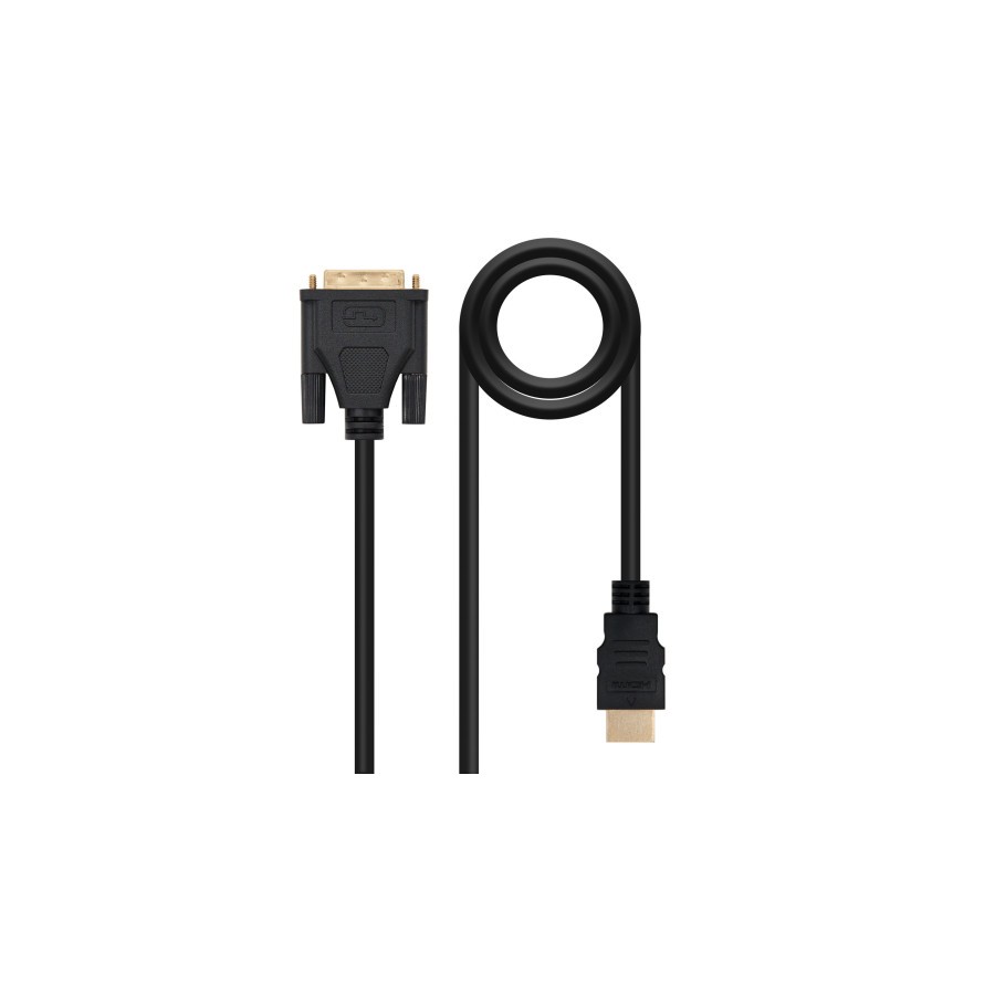40041-Nanocable HDMI - DVI, 3m DVI A Negro