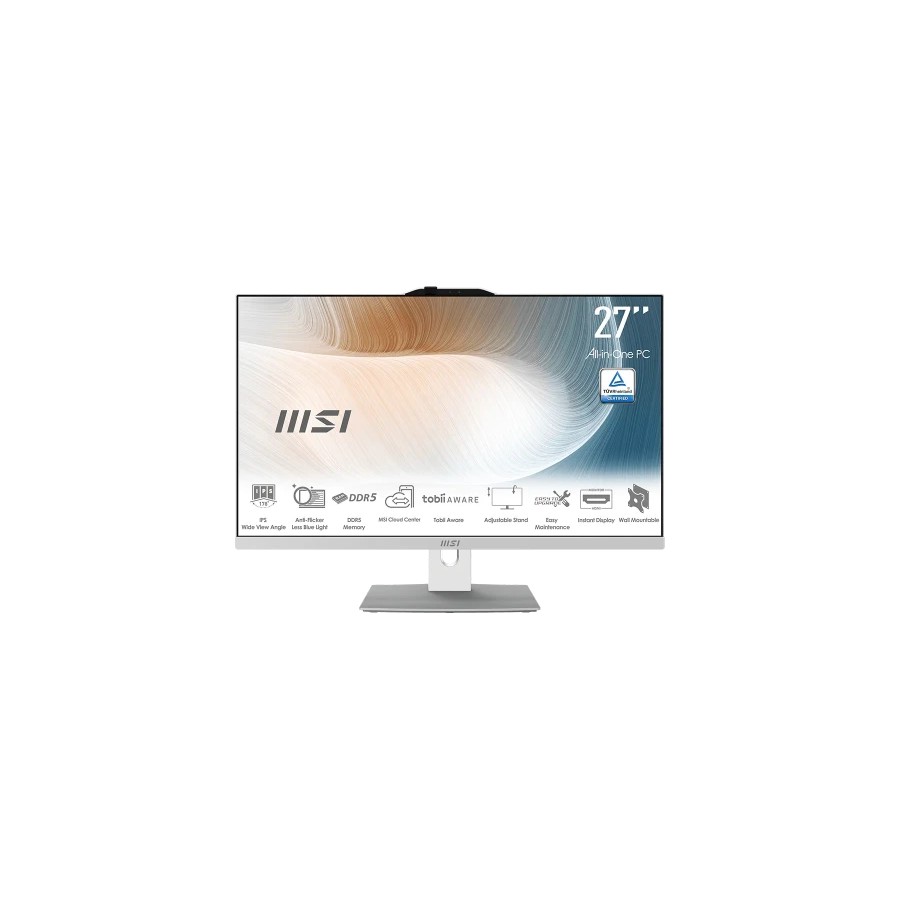 40095-MSI AIO MODERN AM242P 1M-2253EU. 23.8" IPS LED FHD. UMA. SO-DIMM DDR5 16GB (8GB*2). 512GB. W11 PRO.BLANCO