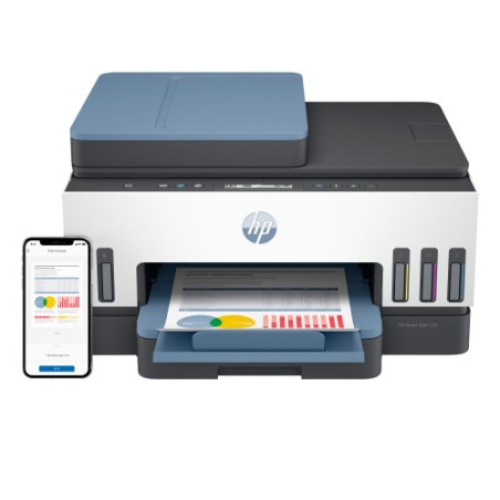 40140-HP Smart Tank 7306 Inalambrico All-in-One Color Impresora, Impresion a doble cara Copiadora y escaner