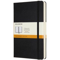 4030-LIBRETA CLASICA MAYOR GROSOR NEGRA L (13X21CM) RAYADA TAPA DURA MOLESKINE QP060EXP