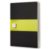 4033-SET DE 3 LIBRETAS CAHIER NEGRAS XL (19X25CM) LISAS MOLESKINE QP323