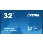 40342-MONITOR IIYAMA 32" 1920X1080, IPS PANEL, 1% HAZE, LANDSCAPE AND PORTRAIT MODE, SPEAKERS 2X 10W , VGA, 3X HDMI, 500