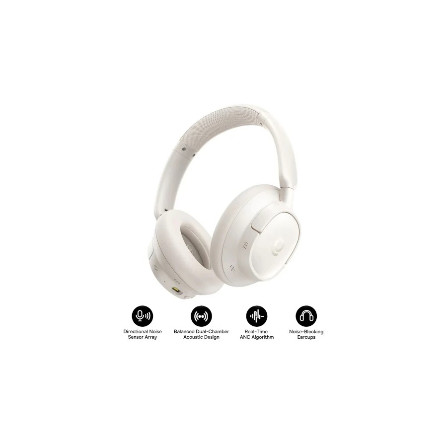 40357-OS-BASEUS BASS BH1 NC WIRELESS NOISE CANCELLING HEADPHONES STARLIGHT OFF-WHITE