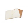 4036-SET DE 3 LIBRETAS CAHIER MARRON KRAFT XL (19X25CM) LISAS MOLESKINE QP423