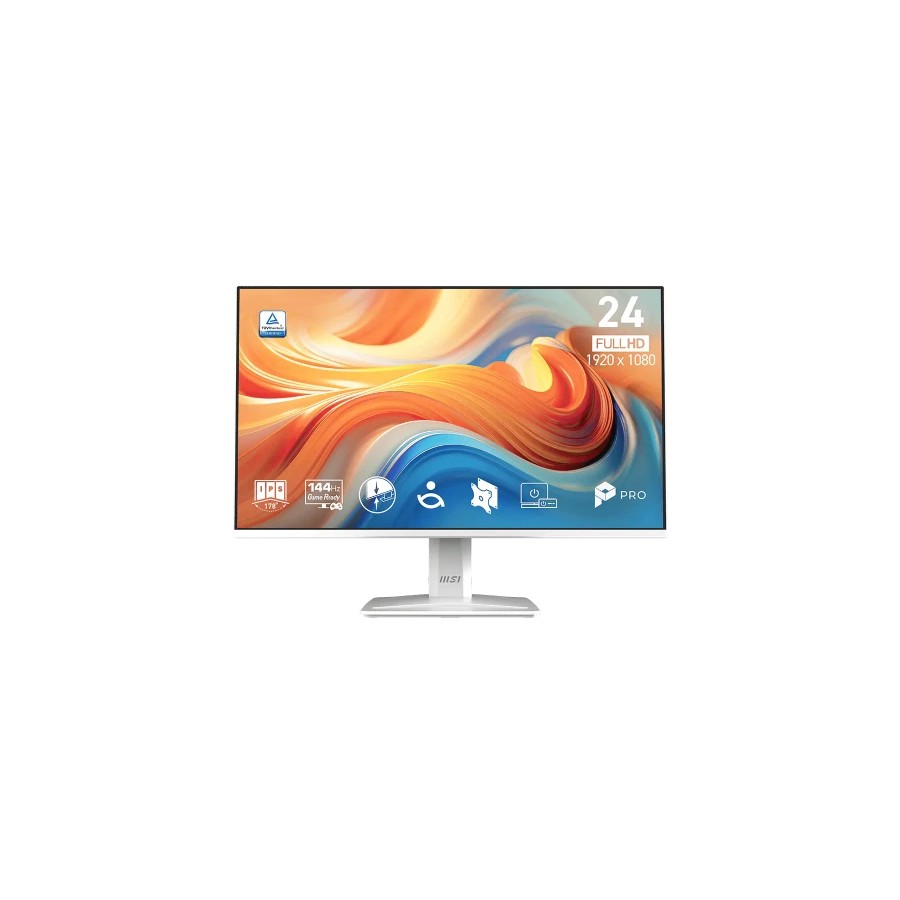 40368-MSI MONITOR PRO MP243W E14. 23.8" IPS FLAT. 1920x1080. 144HZ. BLANCO