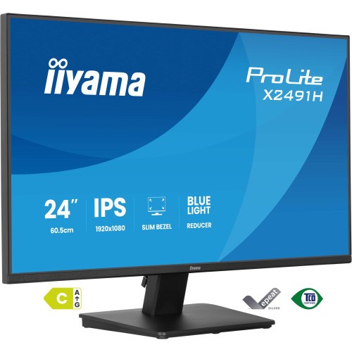 40461-iiyama ProLite X2491H-B1 pantalla para PC 60,5 cm (23.8") 1920 x 1080 Pixeles Full HD Negro