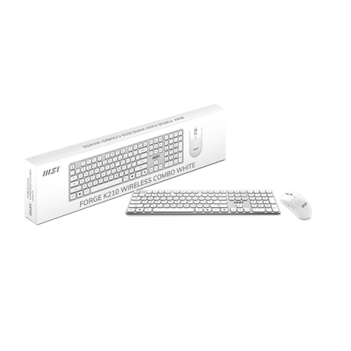 40465-TECLADO + RATON MSI FORGE K210 W COMBO WHITE ES