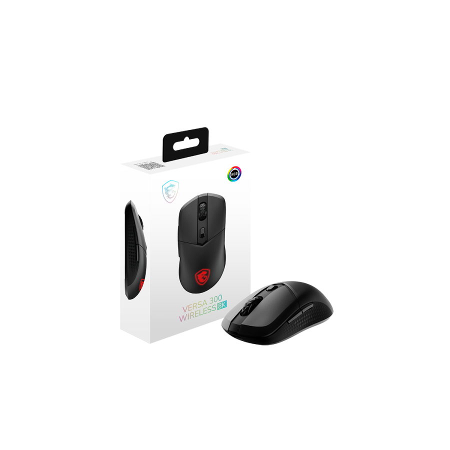 40467-RATON MSI VERSA 300 WIRELESS 8K (NEGRO)
