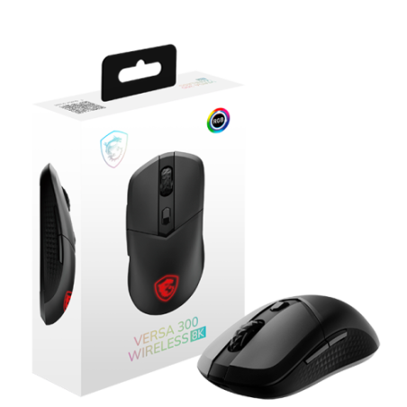 40467-RATON MSI VERSA 300 WIRELESS 8K (NEGRO)