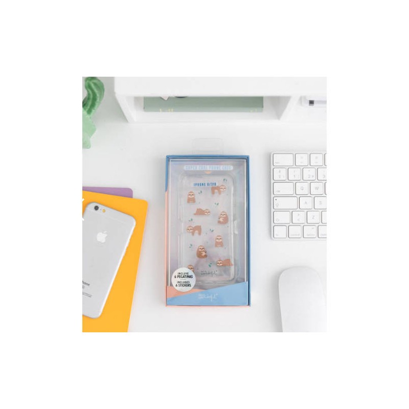 4054-CARCASA IPHONE 6/7/8 SLOW COLLECTION-CASE SLOTH MR. WONDERFUL 4054-CARCASA IPHONE 6/7/8 SLOW COLLECTION-CASE SLOTH MR. WONDERFUL