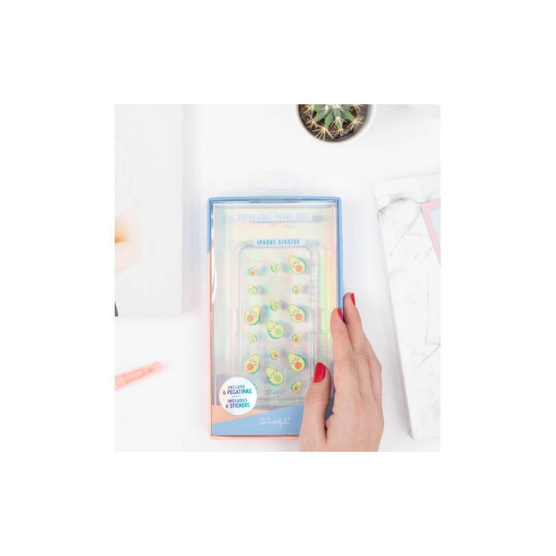 4058-CARCASA TRANSPARENTE IPHONE SE-AGUACATES MR. WONDERFUL WOA09743SM 4058-CARCASA TRANSPARENTE IPHONE SE-AGUACATES MR. WONDERFUL WOA09743SM