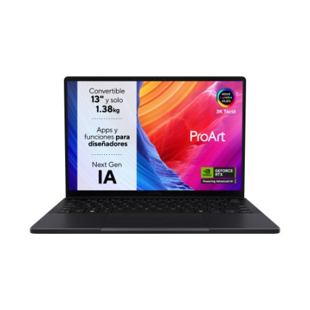 40589-ASUS ProArt PX13 OLED HN7306WI-LX014W Copilot+ PC - Ordenador Portatil 13.3" 3K (AMD Ryzen AI 9 HX 370, 32GB RAM,