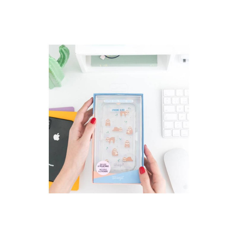 4059-CARCASA PARA IPHONE X/XS SLOW COLLECTION-CASE SLOTH MR. WONDERFUL WOA09852EM 4059-CARCASA PARA IPHONE X/XS SLOW COLLECTION-CASE SLOTH MR. WONDERFUL WOA09852EM