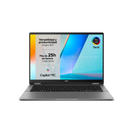 40595-ASUS Vivobook 14 Flip OLED TP3407SA-QL065W Copilot+ PC - Ordenador Portatil 14" WUXGA (Intel Core Ultra 7 258V, 32