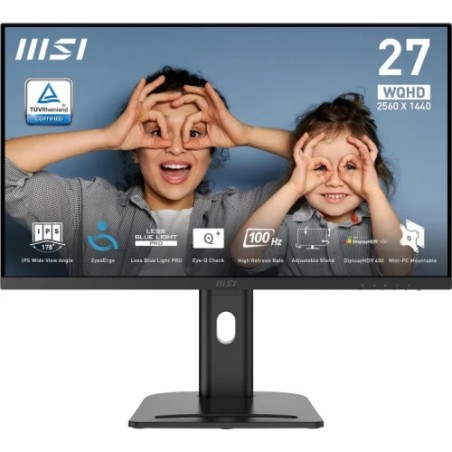 40649-MSI MONITOR PRO MP273Q E14. 27" IPS FLAT. 2560x1440. 144HZ. NEGRO